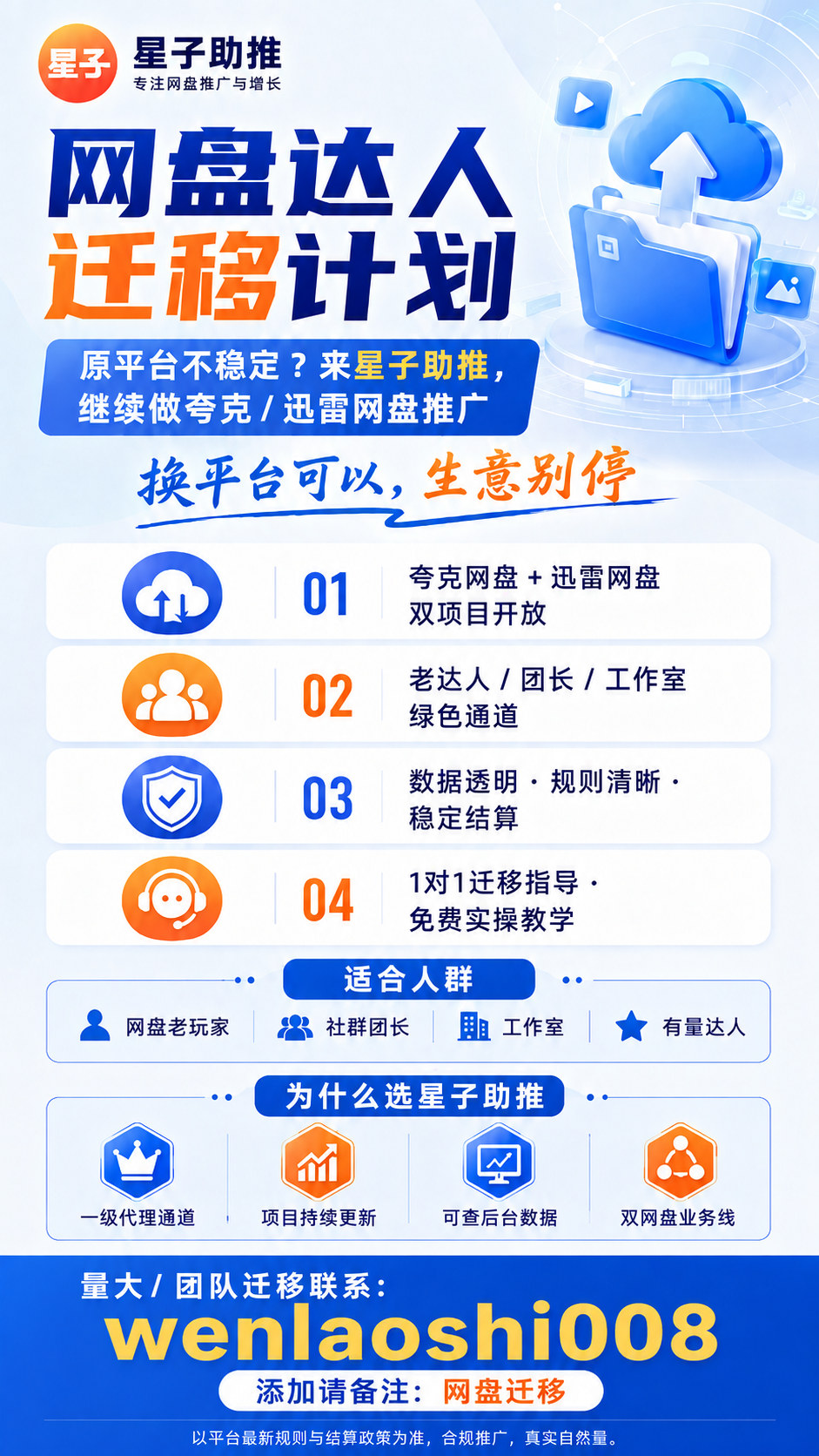 星子助推网盘达人迁移计划海报
